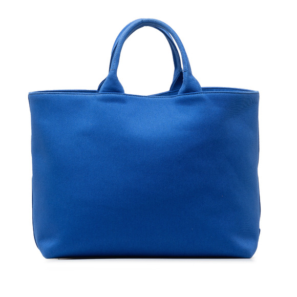 Pre-Loved Prada Medium Canvas Logo Drill Satchel - Picture 3 of 11